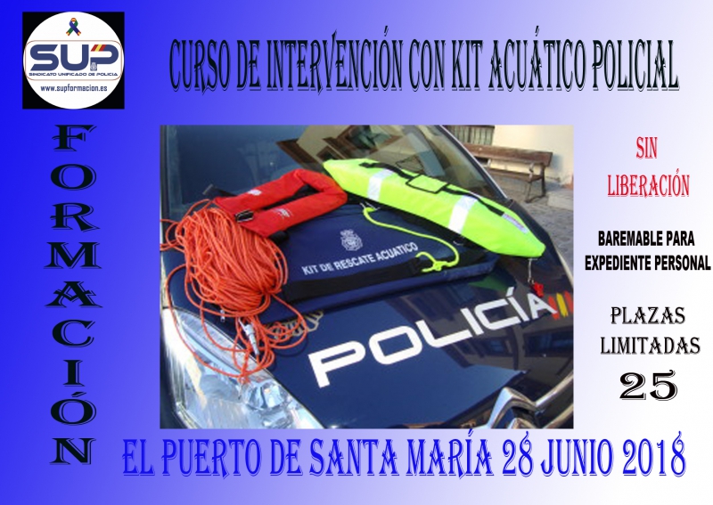 CURSO DE INTERVENCIÓN CON KIT ACUÁTICO POLICIAL