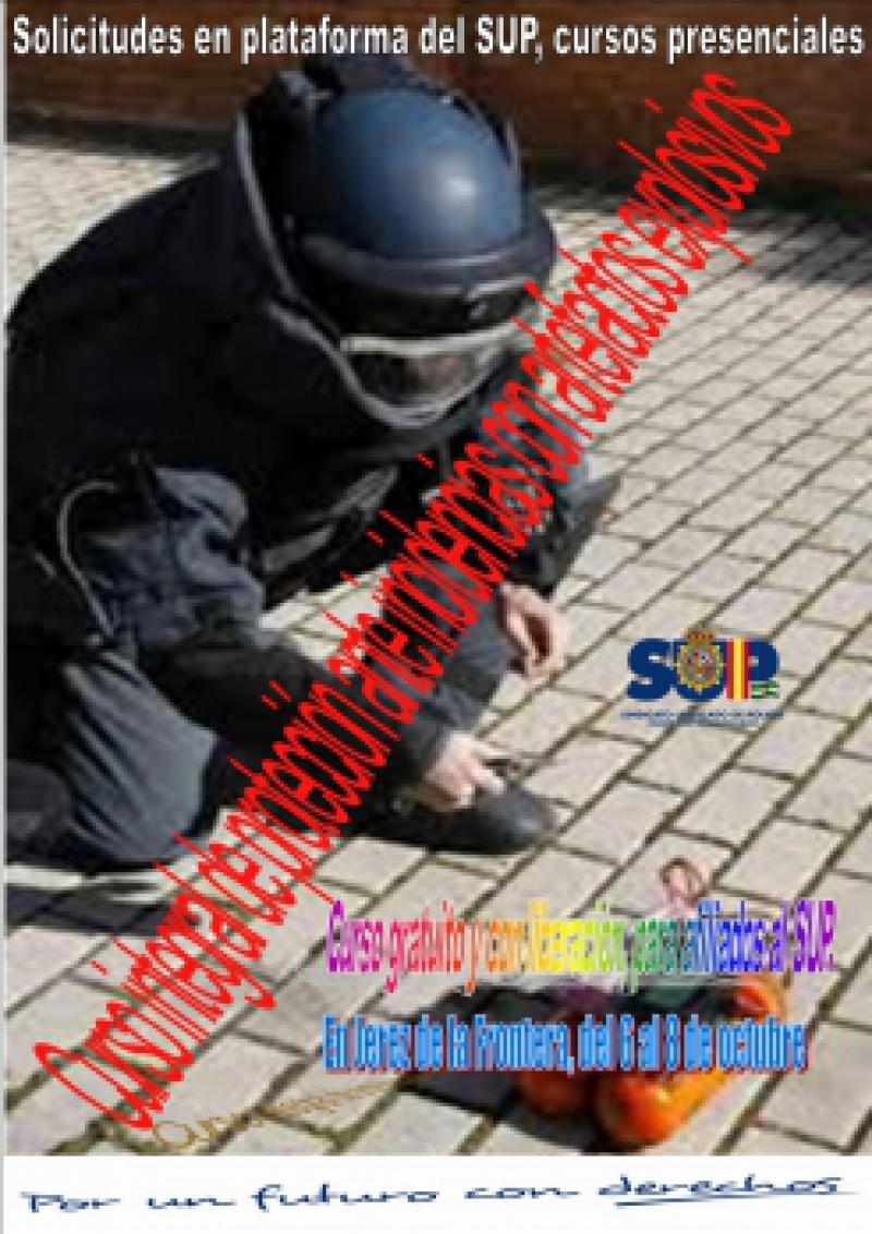 Curso integral de protección ante incidencias con artefactos explosivos
