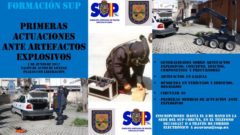 PRIMERAS ACTUACIONES ANTE ARTEFACTOS EXPLOSIVOS