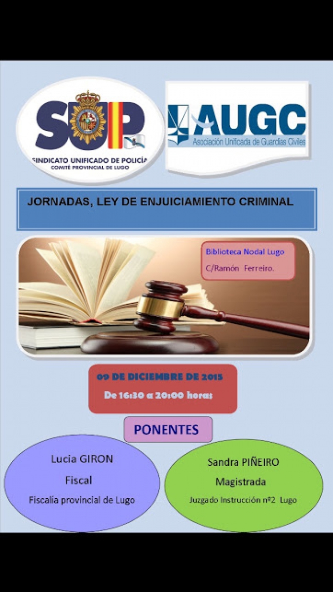 JORNADA LEY DE ENJUICIAMIENTO CRIMINAL