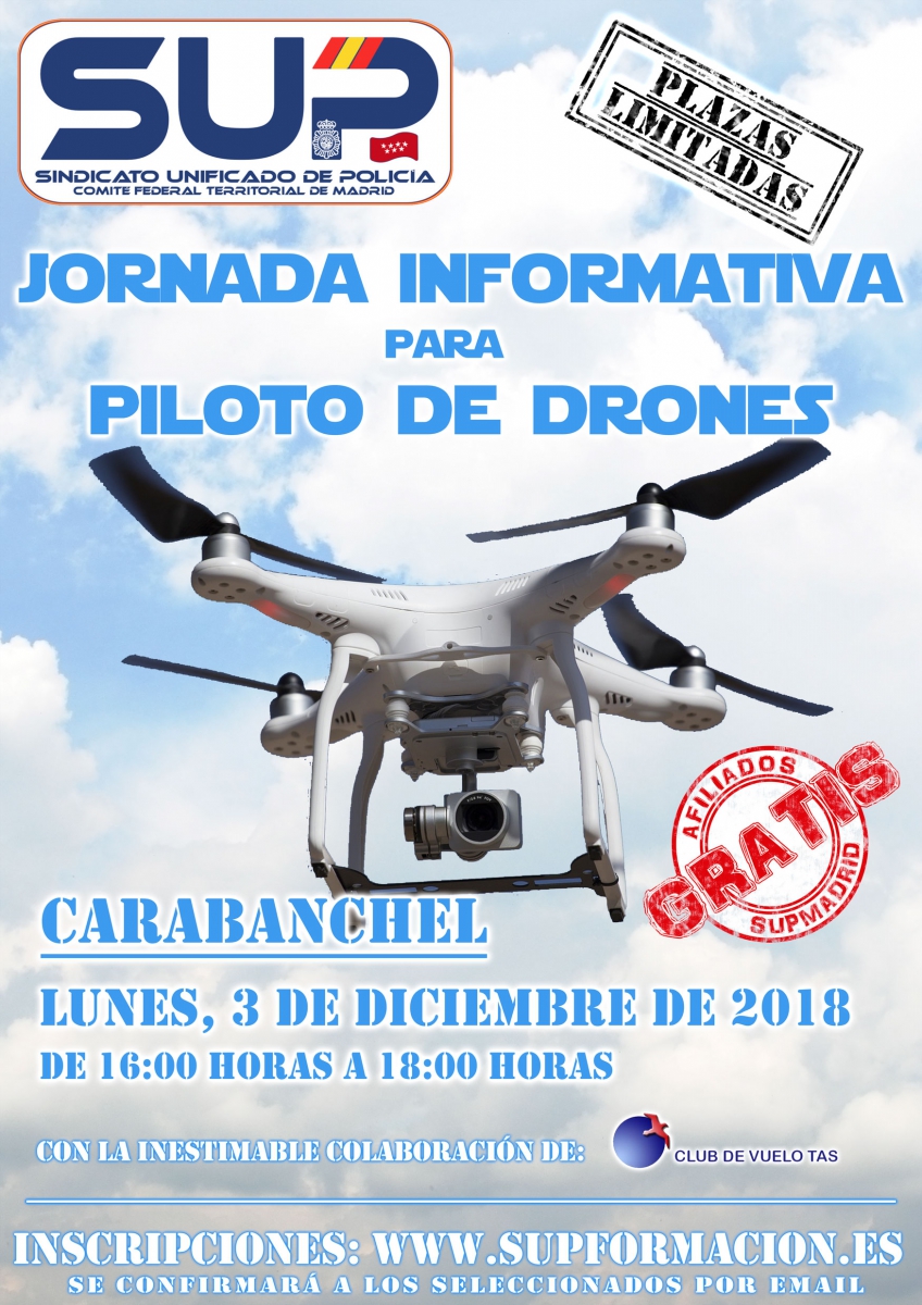JORNADA INFORMATIVA PARA PILOTO DE DRONES