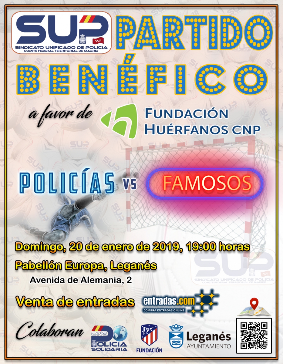Partido de fútbol POLICÍAS Vs FAMOSOS