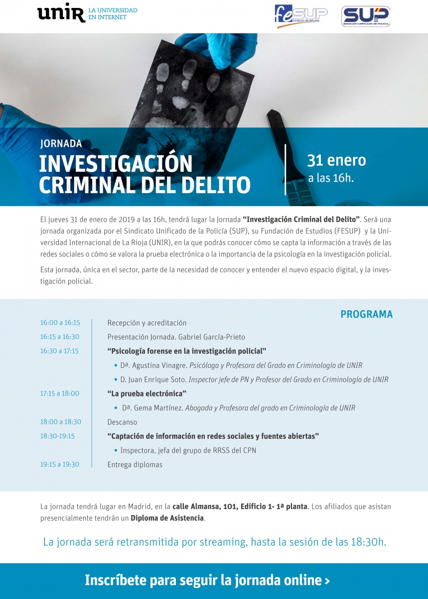 INVESTIGACIÓN CRIMINAL DEL DELITO