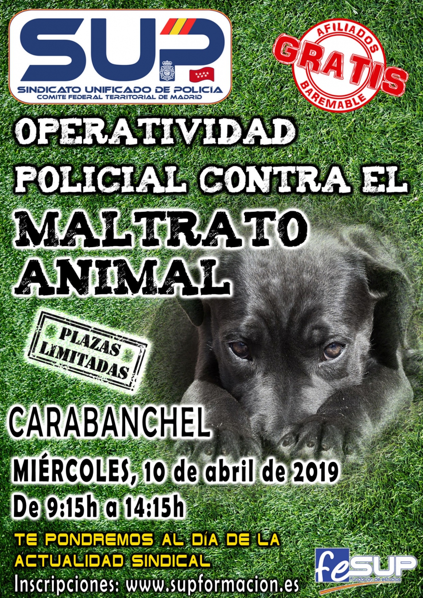 CURSO DE OPERATIVIDAD POLICIAL CONTRA EL MALTRATO ANIMAL