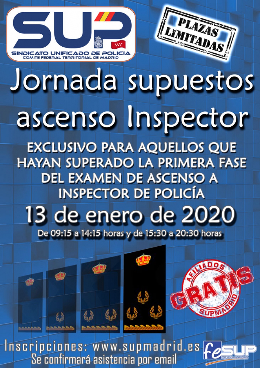 JORNADA DE SUPUESTOS DE ASCENSO A INSPECTOR