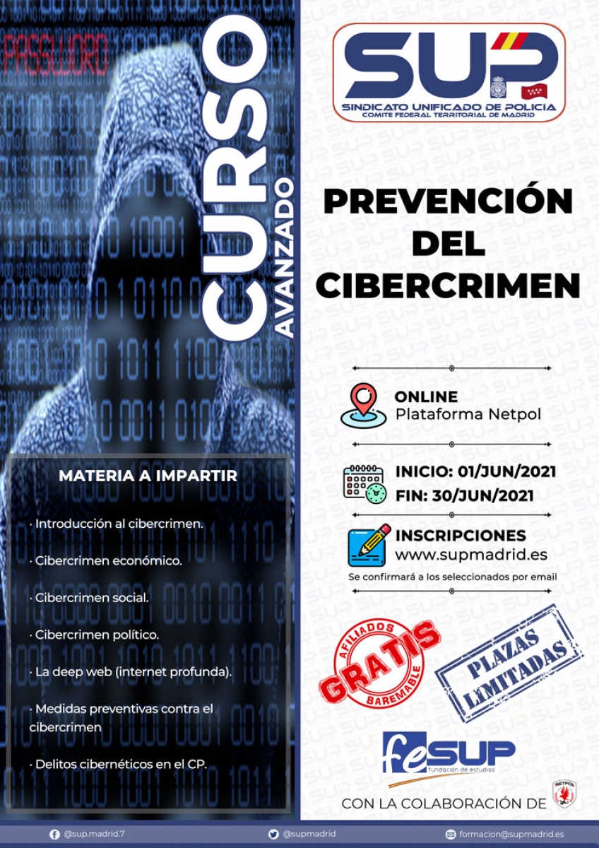 CURSO AVANZADO DE PREVENCIÓN DEL CIBERCRIMEN