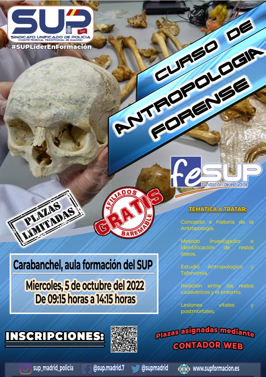 CURSO DE ANTROPOLOGIA FORENSE