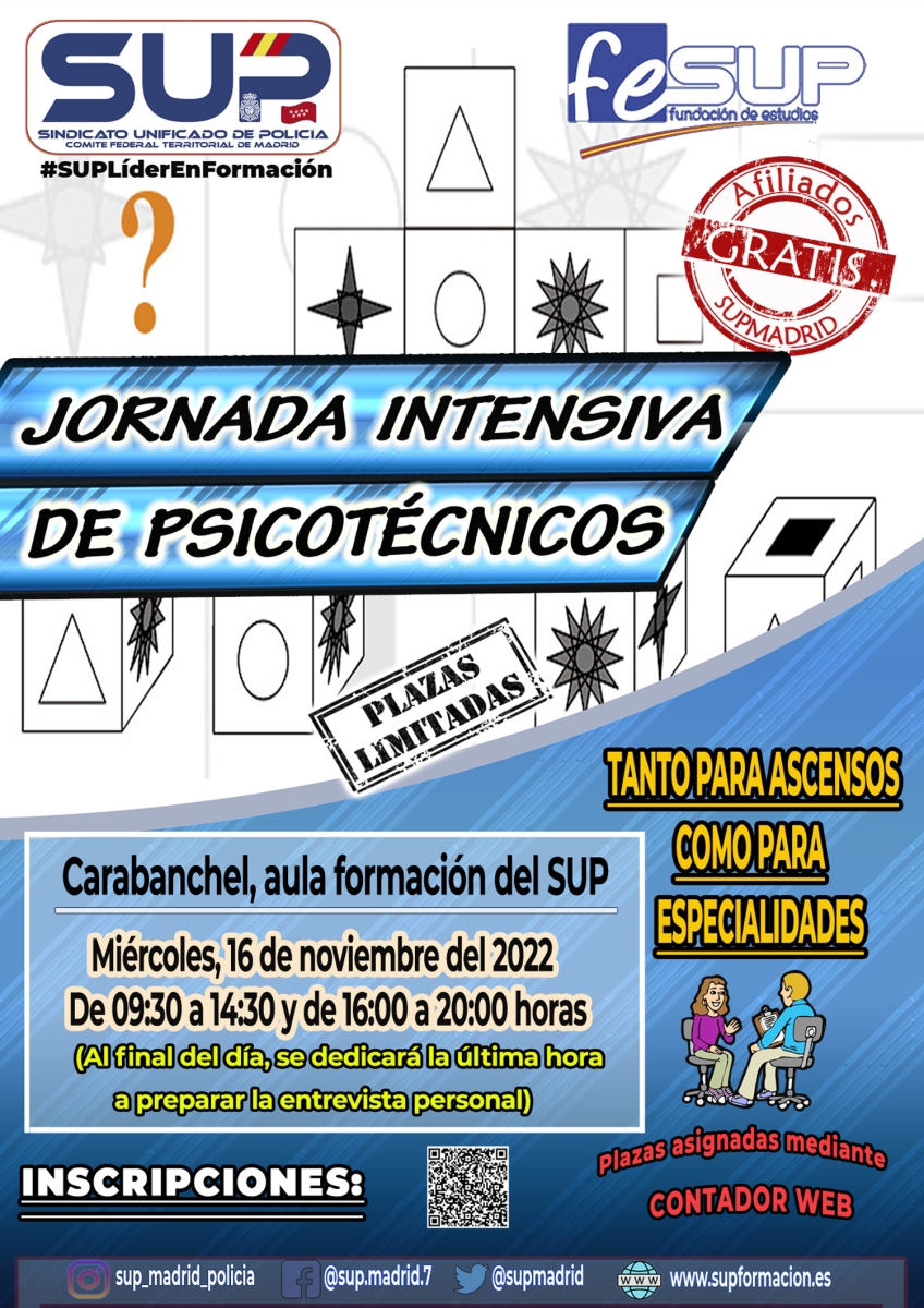 JORNADA INTENSIVA DE PSICOTÉCNICOS