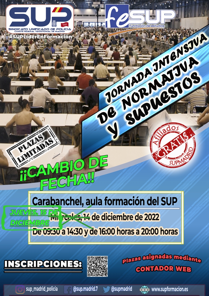 JORNADA INTENSIVA DE NORMATIVA Y SUPUESTOS