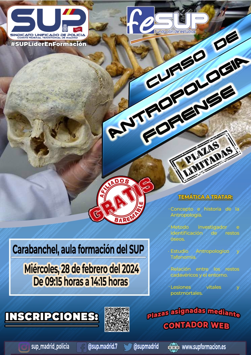 CURSO DE ANTROPOLOGIA FORENSE