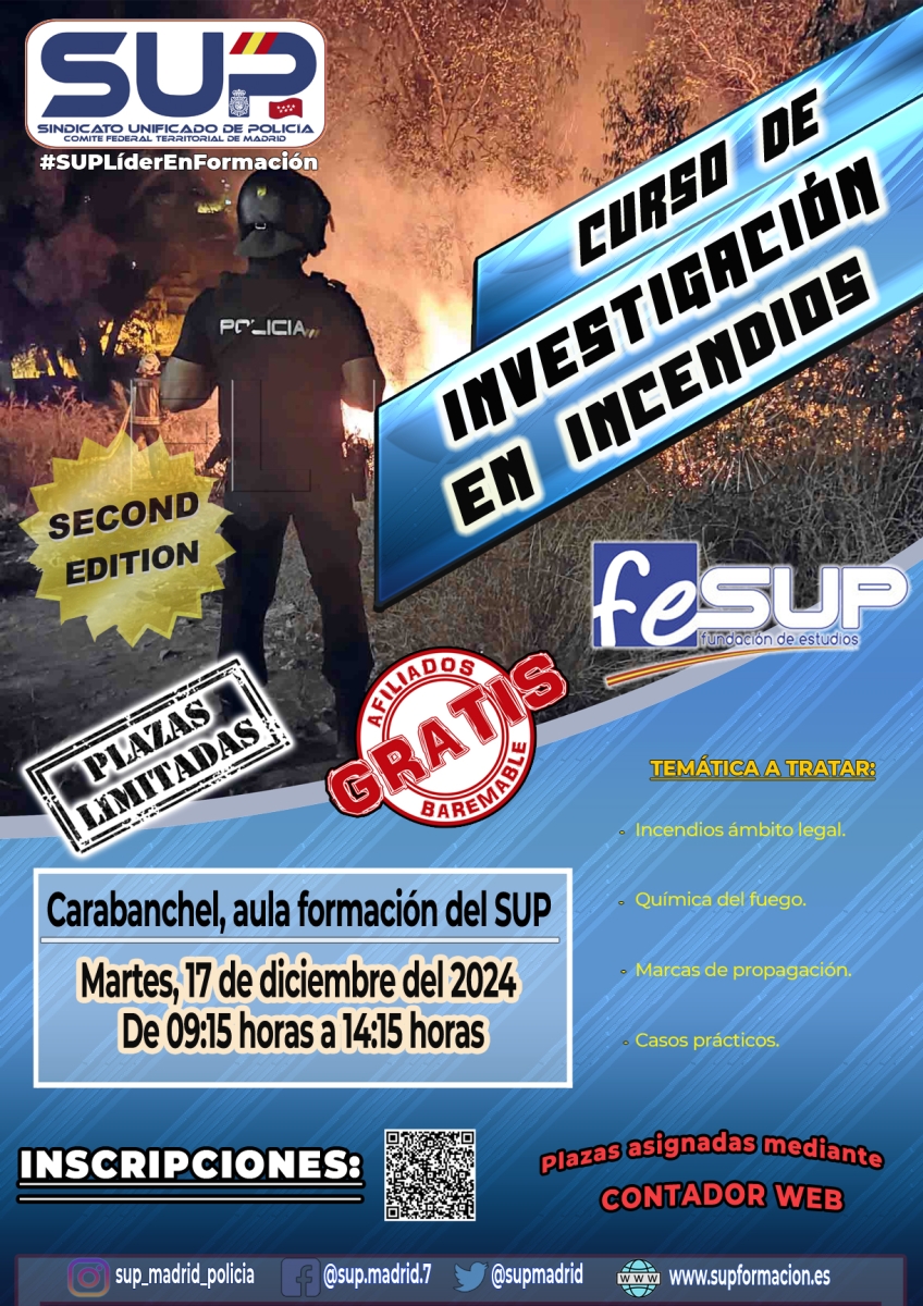 CURSO DE INVESTIGACIÓN EN INCENDIOS