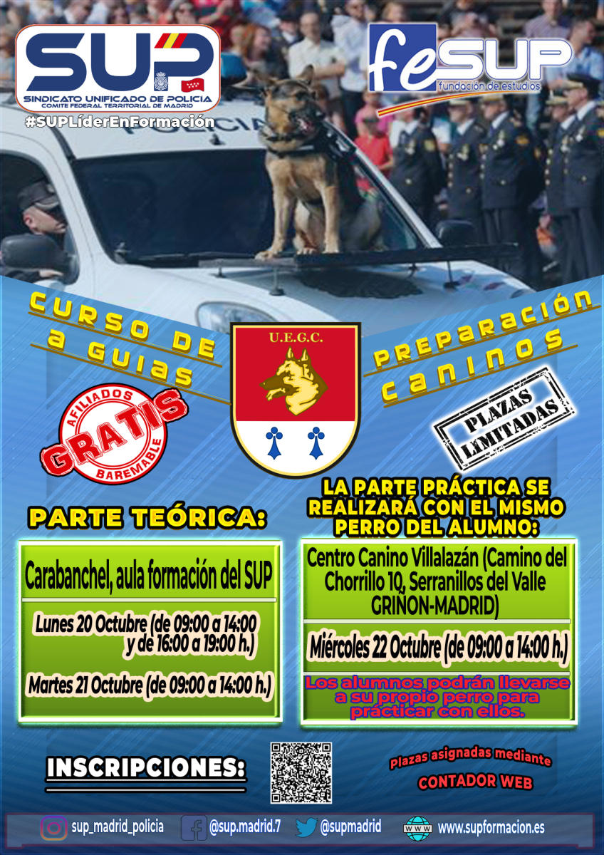 CURSO DE PREPARACIÓN A GUIAS CANINOS