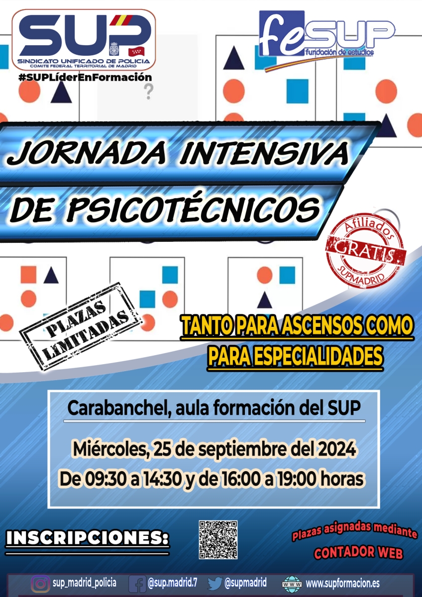 JORNADA INTENSIVA DE PSICOTÉCNICOS