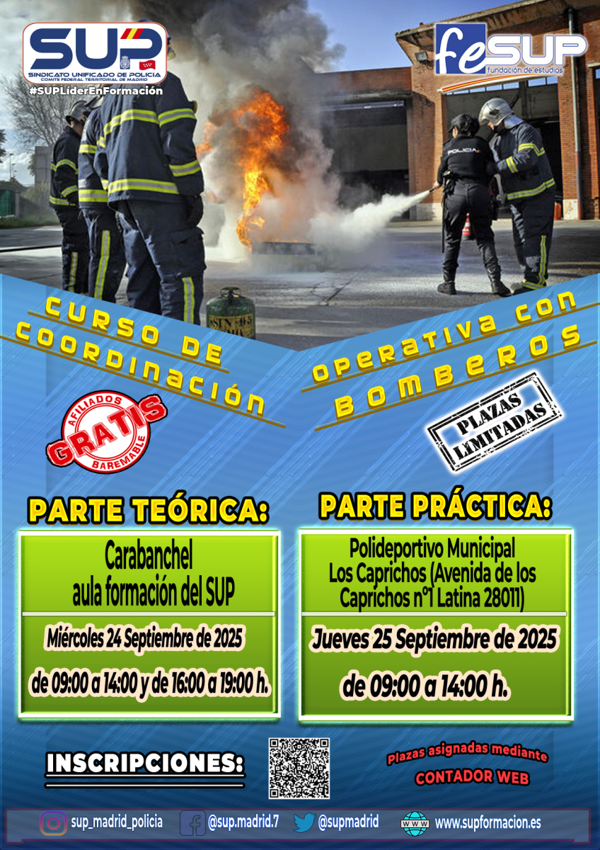 CURSO DE COORDINACIÓN OPERATIVA CON BOMBEROS