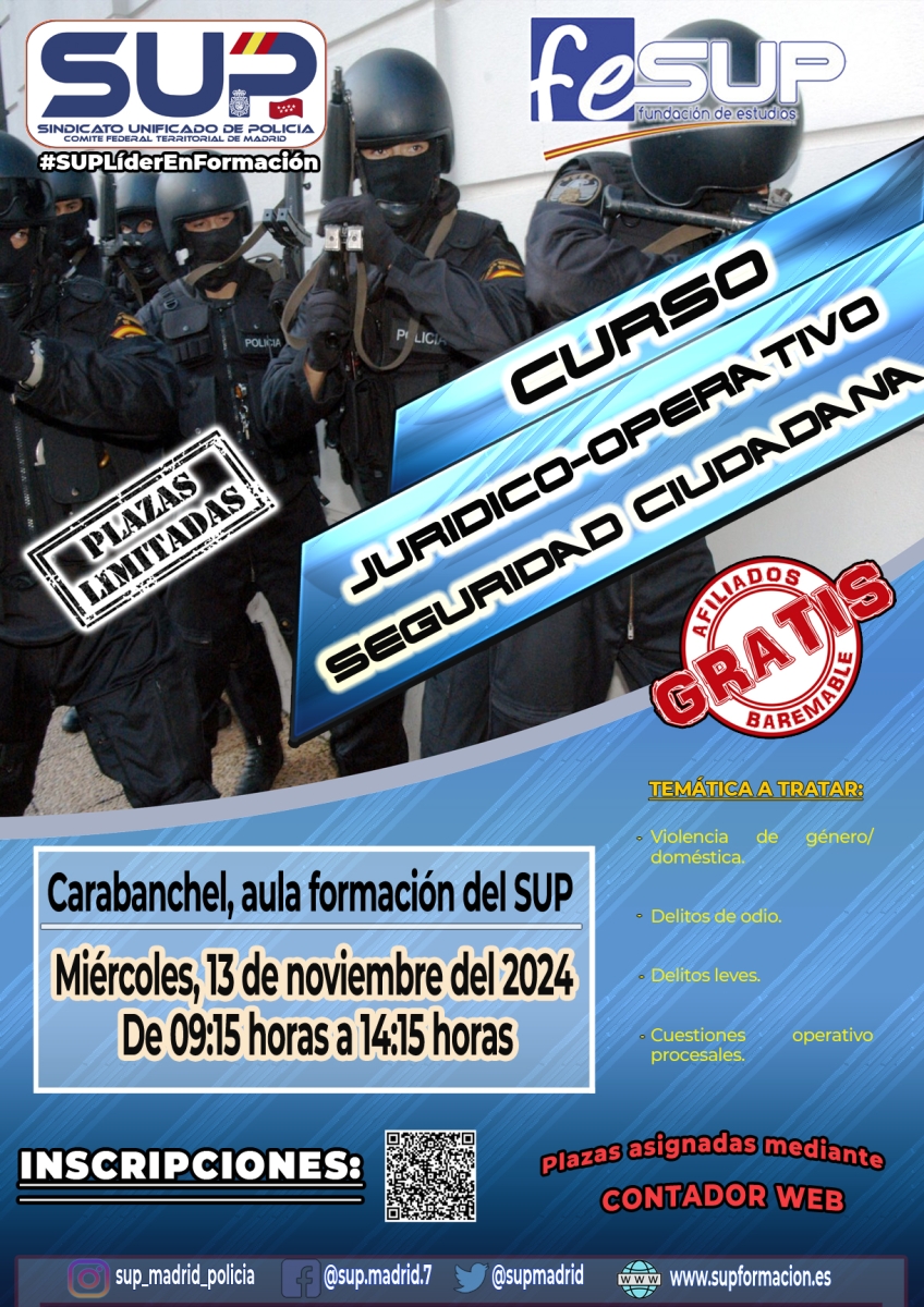 CURSO JURÍDICO-OPERATIVO SEGURIDAD CIUDADANA