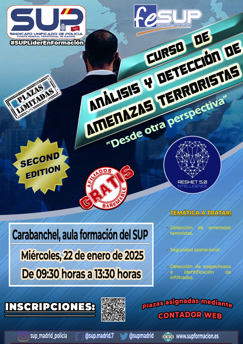 CURSO DE ANÁLISIS Y DETECCIÓN DE AMENAZAS TERRORISTAS