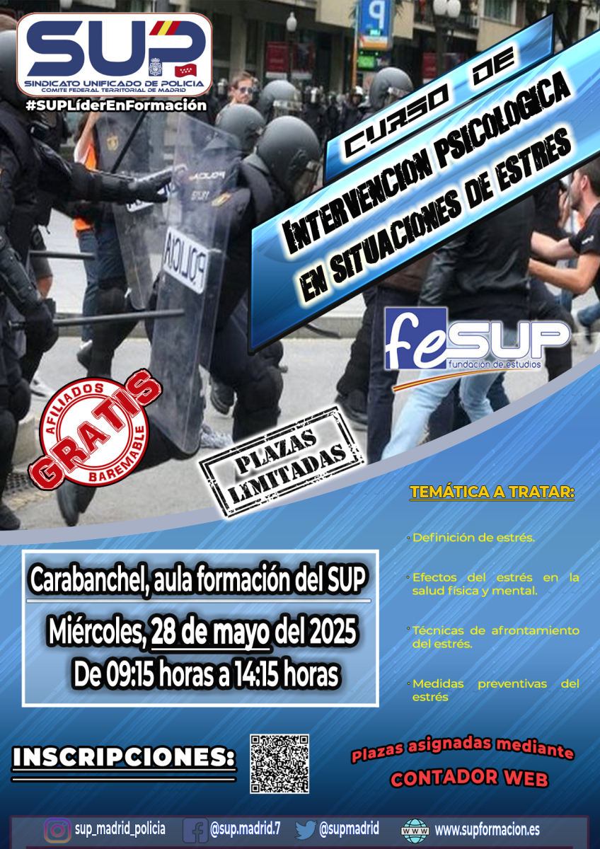 CURSO DE INTERVENCIÓN PSICOLÓGICA EN SITUACIONES DE ESTRÉS
