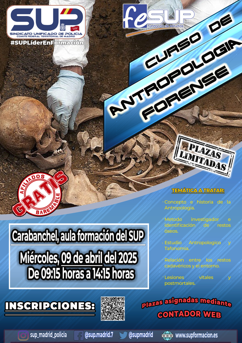 CURSO DE ANTROPOLOGÍA FORENSE
