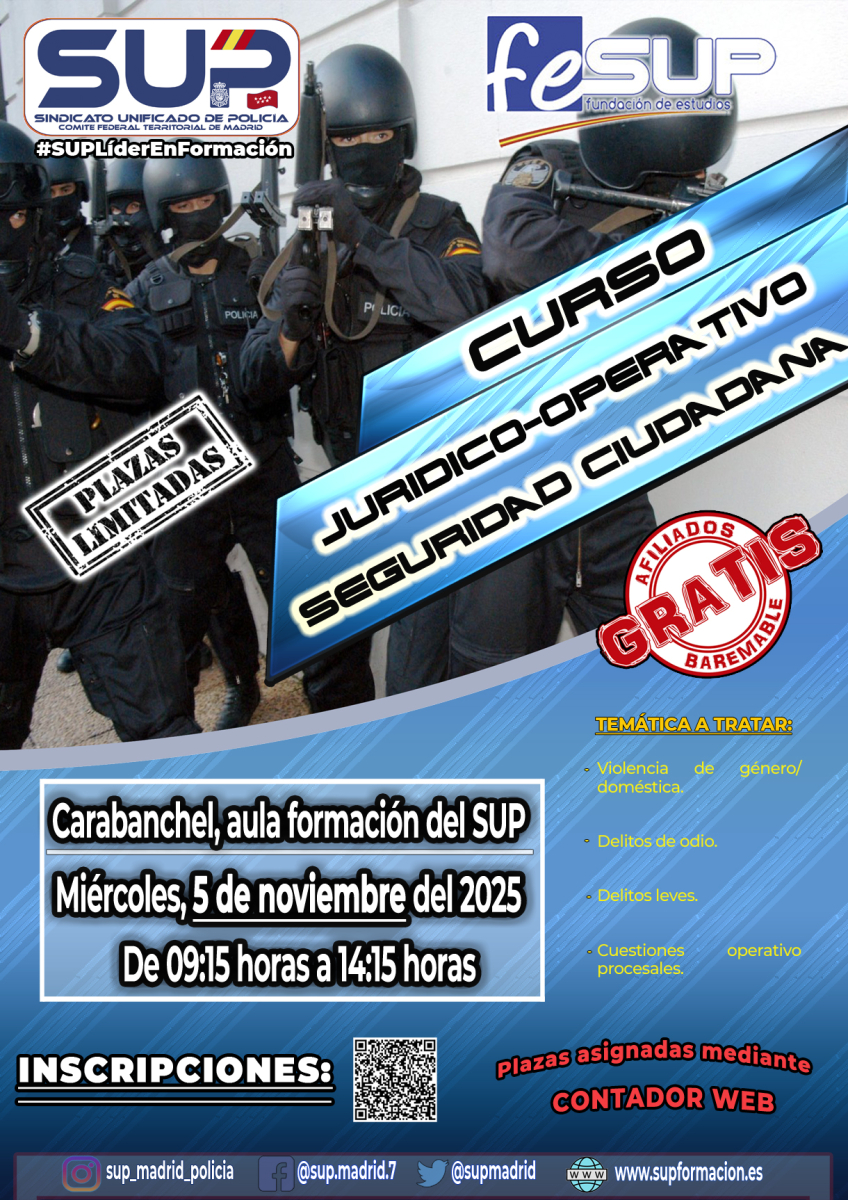 CURSO JURÍDICO-OPERATIVO DE SEGURIDAD CIUDADANA