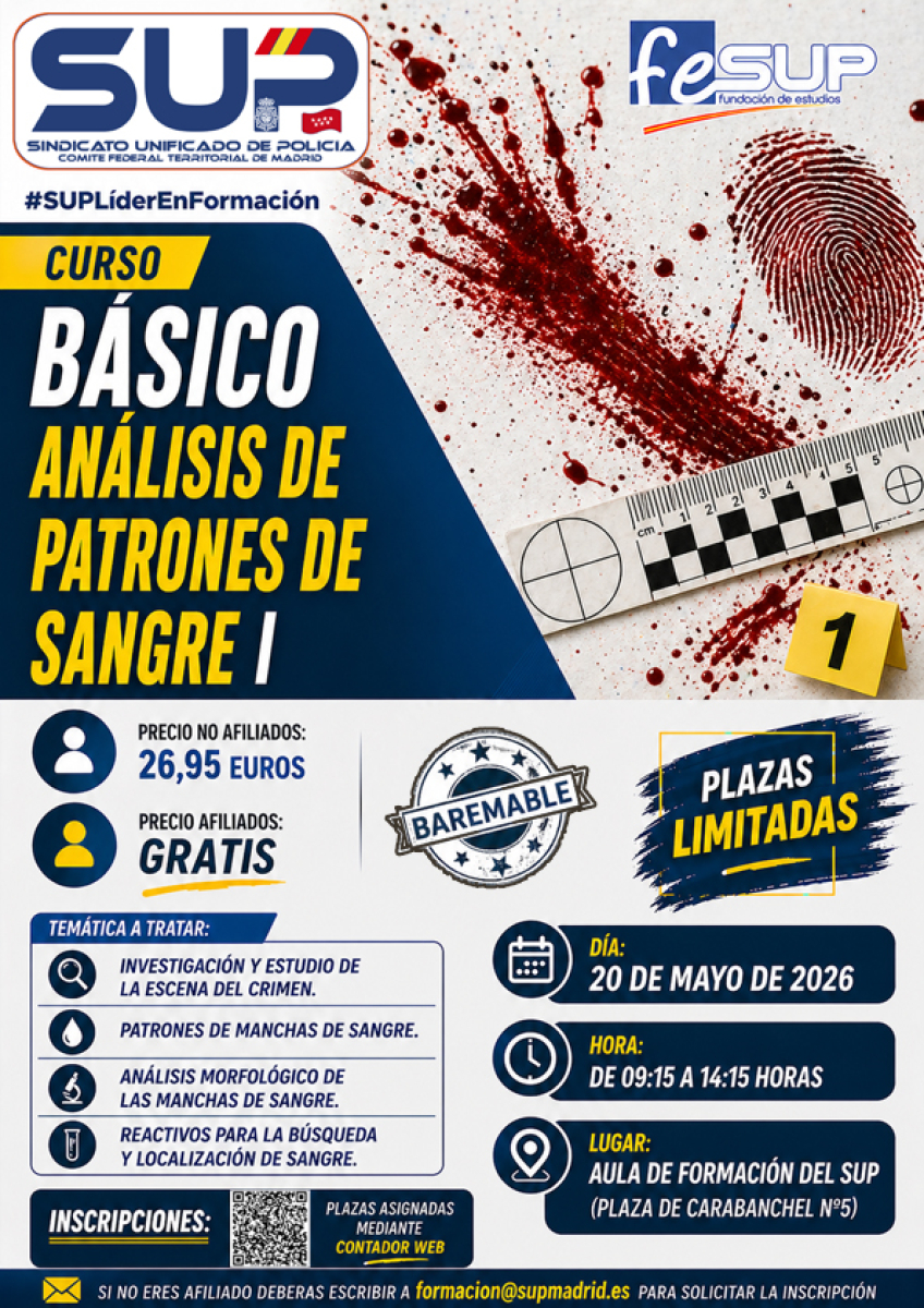 CURSO BÁSICO ANÁLISIS DE PATRONES DE SANGRE I