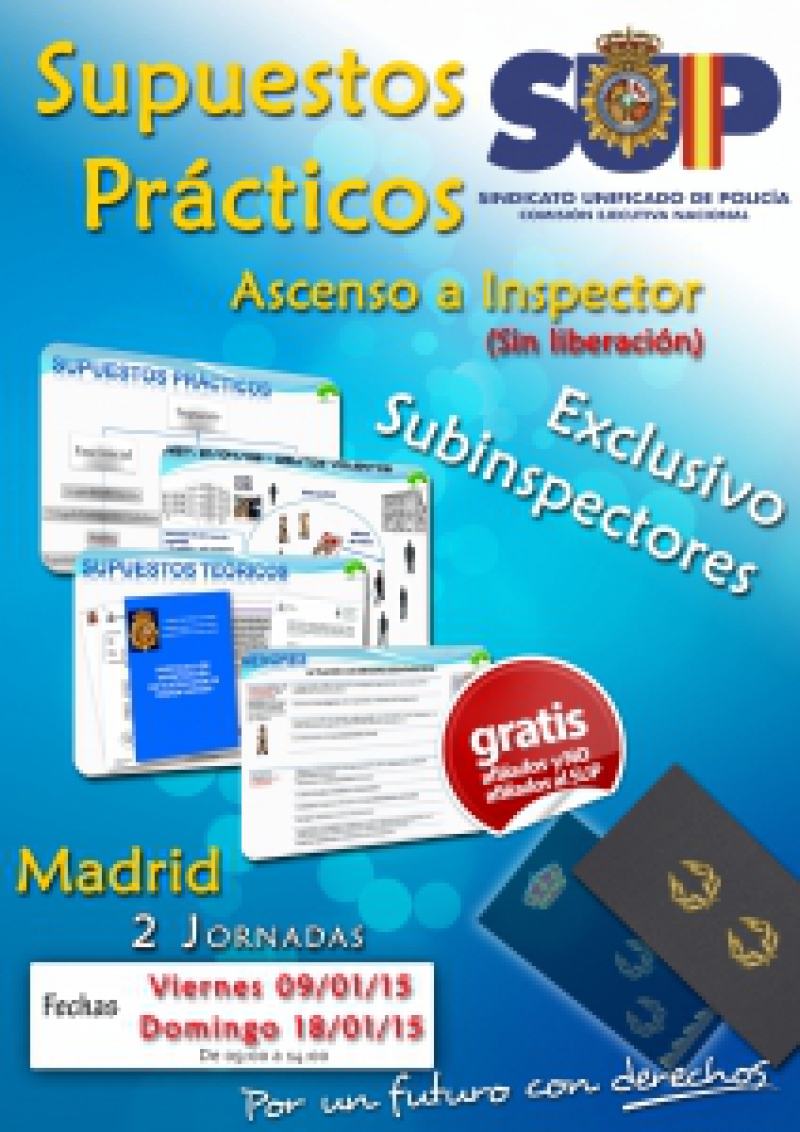 Ascenso a Inspector. Jornada de Supuestos - DOMINGO 18/01/15