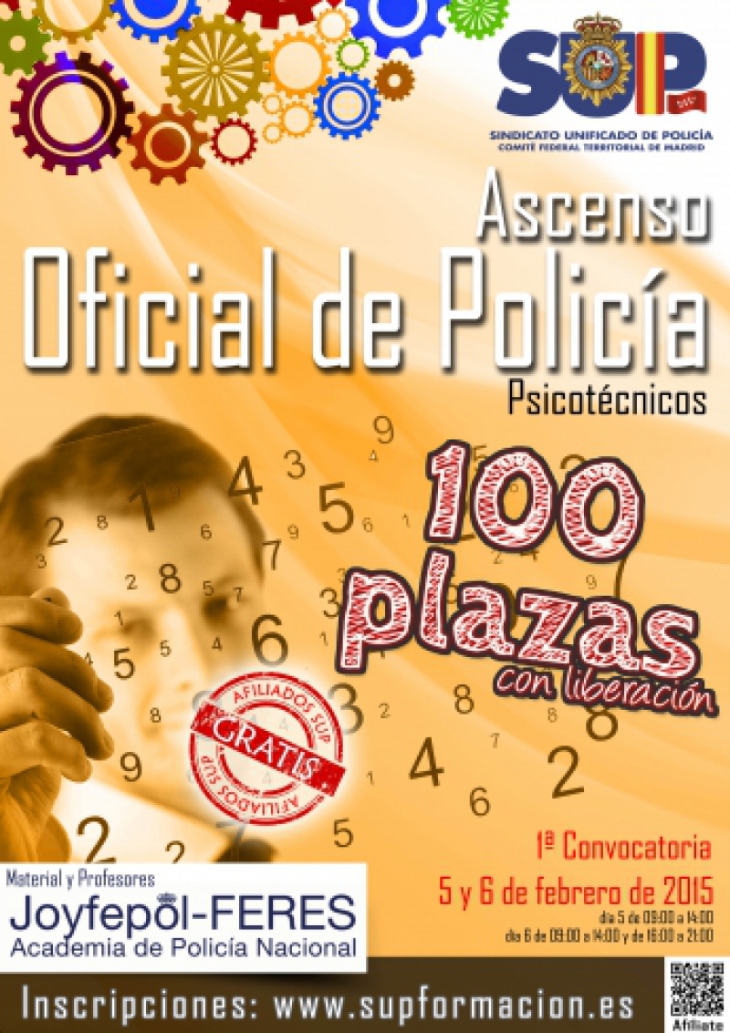 Psicotécnicos para ascenso a Oficial de Policía