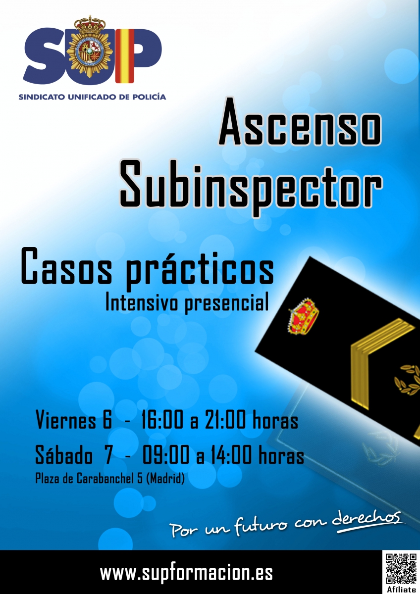 Cásos prácticos ascenso Subinspección