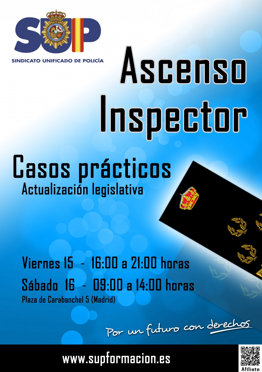 Jornadas de apoyo al caso práctico de ascenso a Inspector