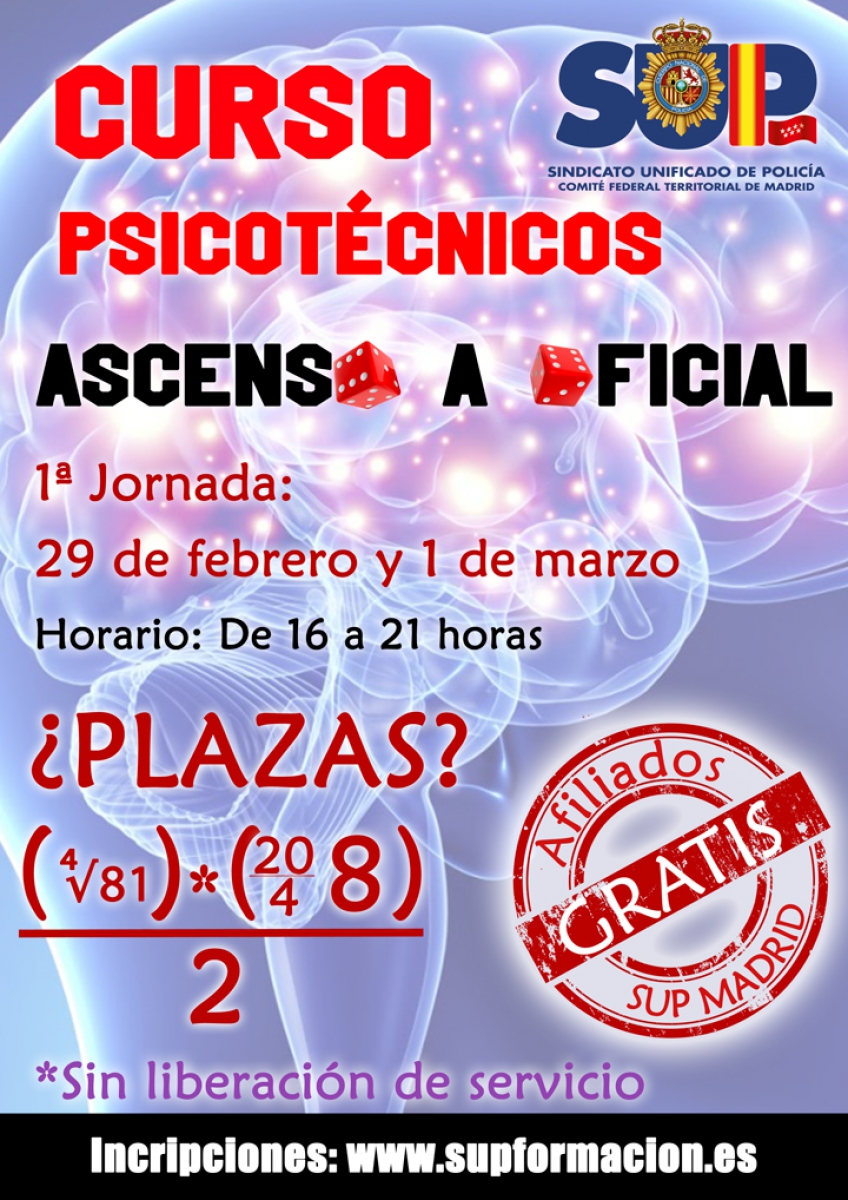 CURSO PSICOTÉCNICO ASCENSO A OFICIAL. JORNADA I