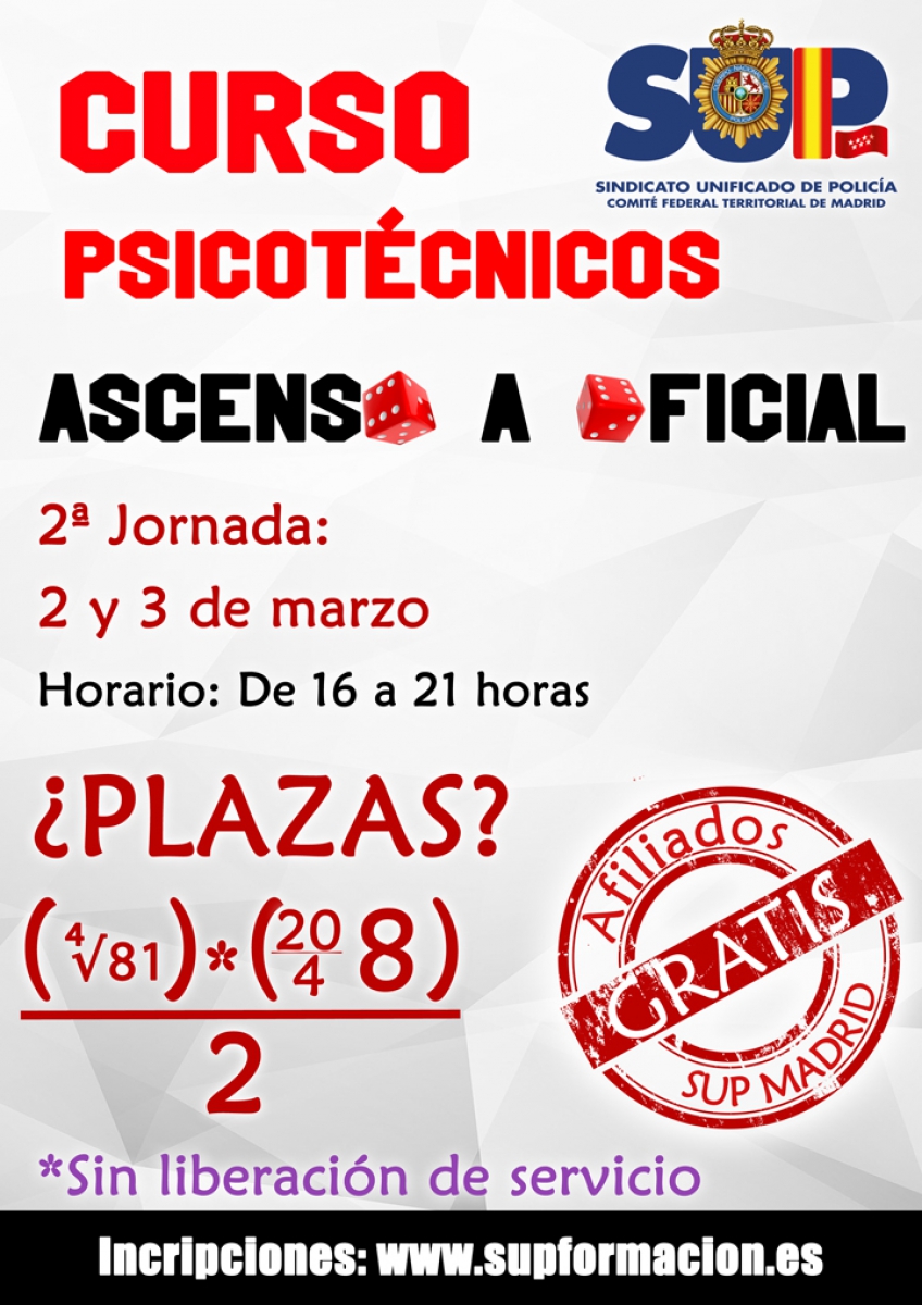 CURSO PSICOTÉCNICO ASCENSO A OFICIAL. JORNADA II