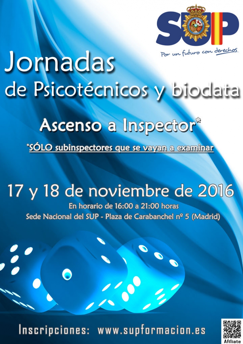 JORNADAS PSICOTÉCNICOS ASCENSO INSPECTOR