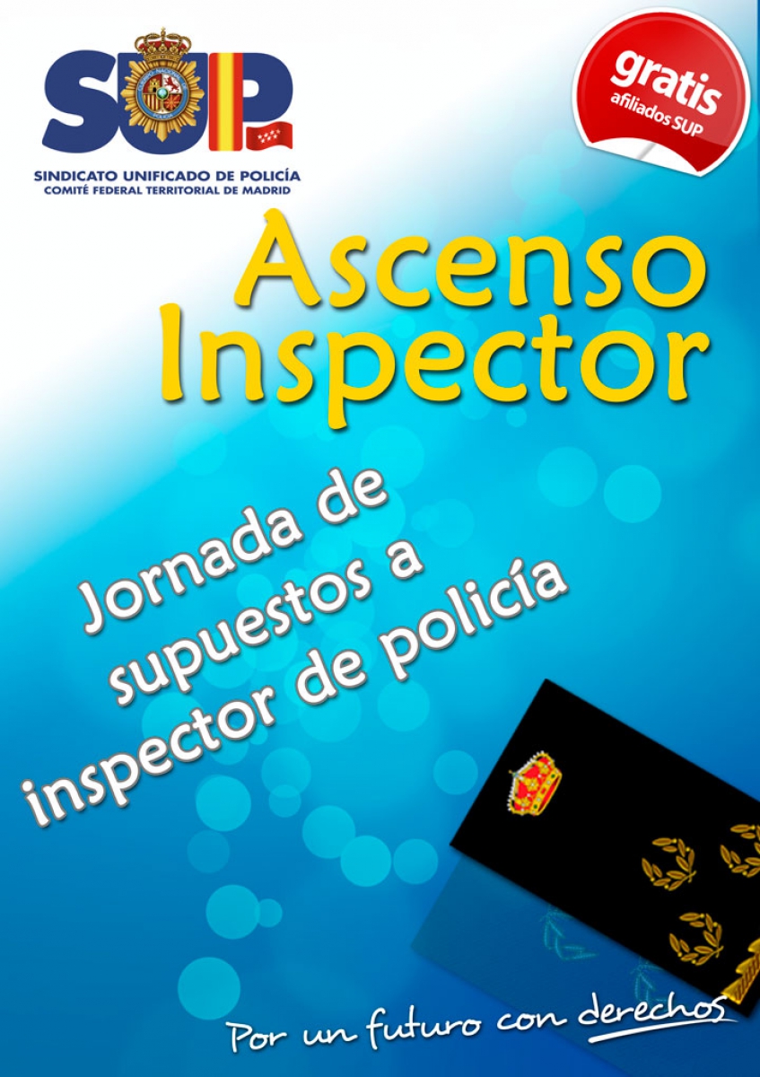 Jornadas supuestos ascenso a Inspector de Policía