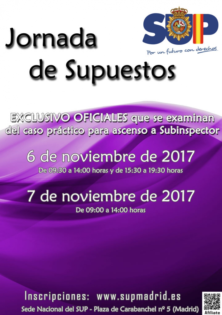 JORNADAS DE SUPUESTOS DE ASCENSO A SUBINSPECTOR  