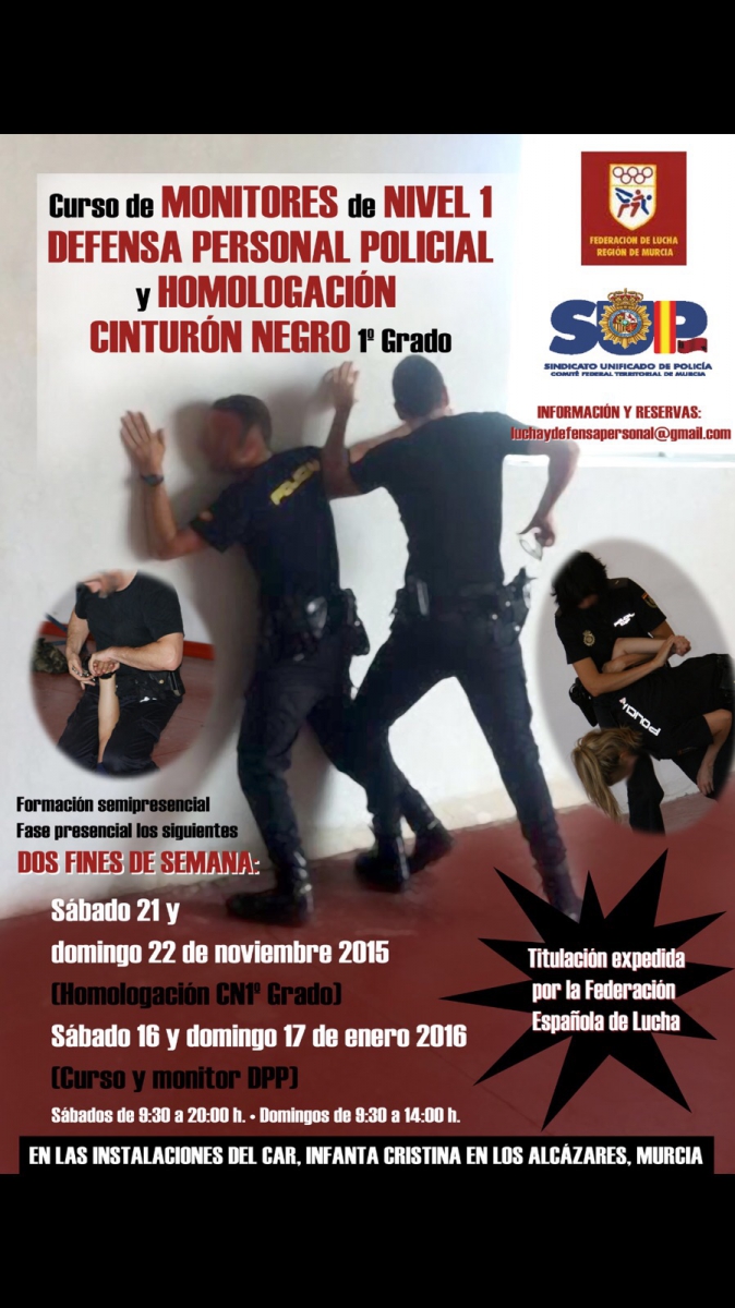 CURSO DE MONITORES - NIVEL 1 DPP y HOMOLOGACIÓN CINTURON NEGRO 1º GRADO