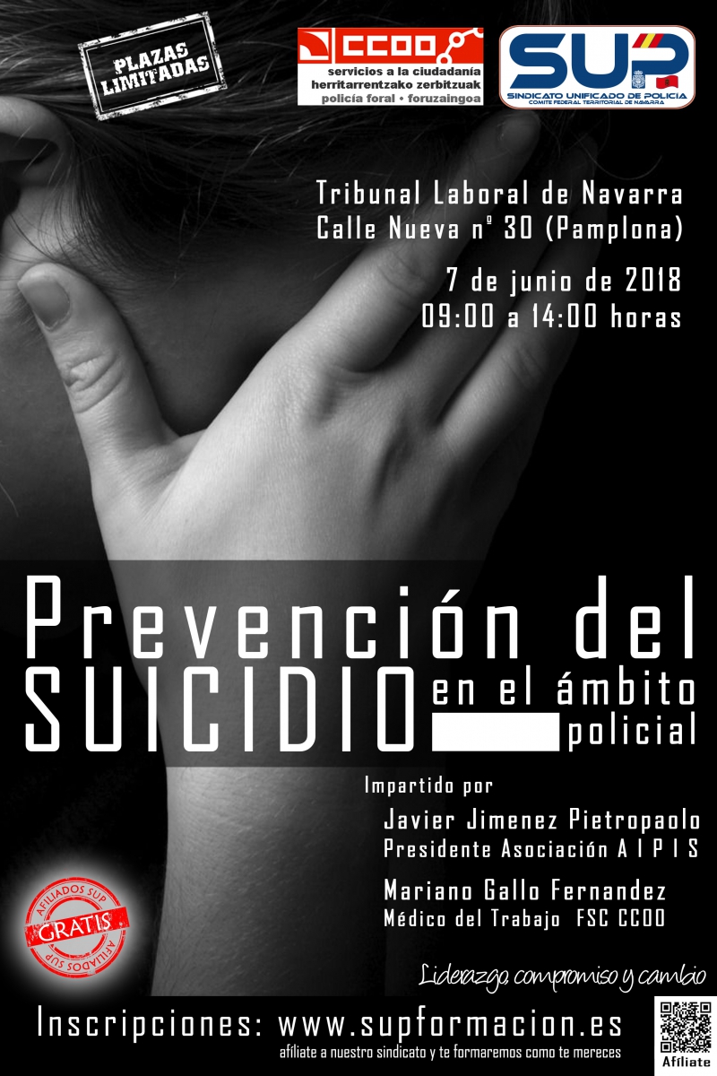 JORNADA PREVENCIÓN DEL SUICIDIO EN EL ÁMBITO POLICIAL
