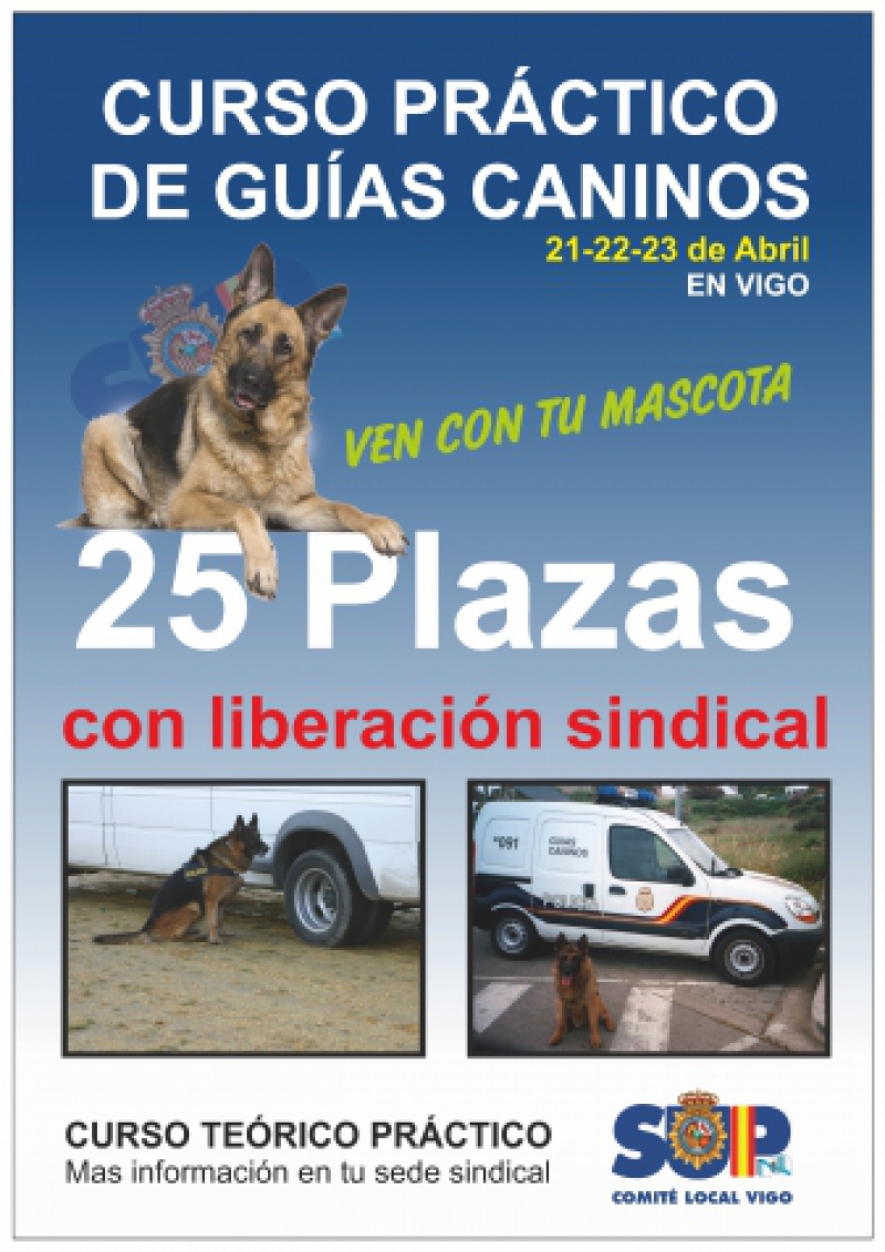 CURSO PRÁCTICO DE GUIAS CANINOS
