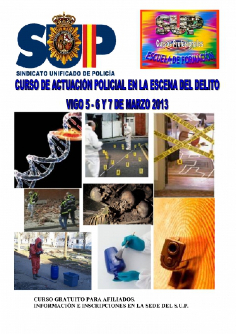 CURSO DE ACTUACIÓN POLICIAL EN LA ESCENA DEL DELITO
