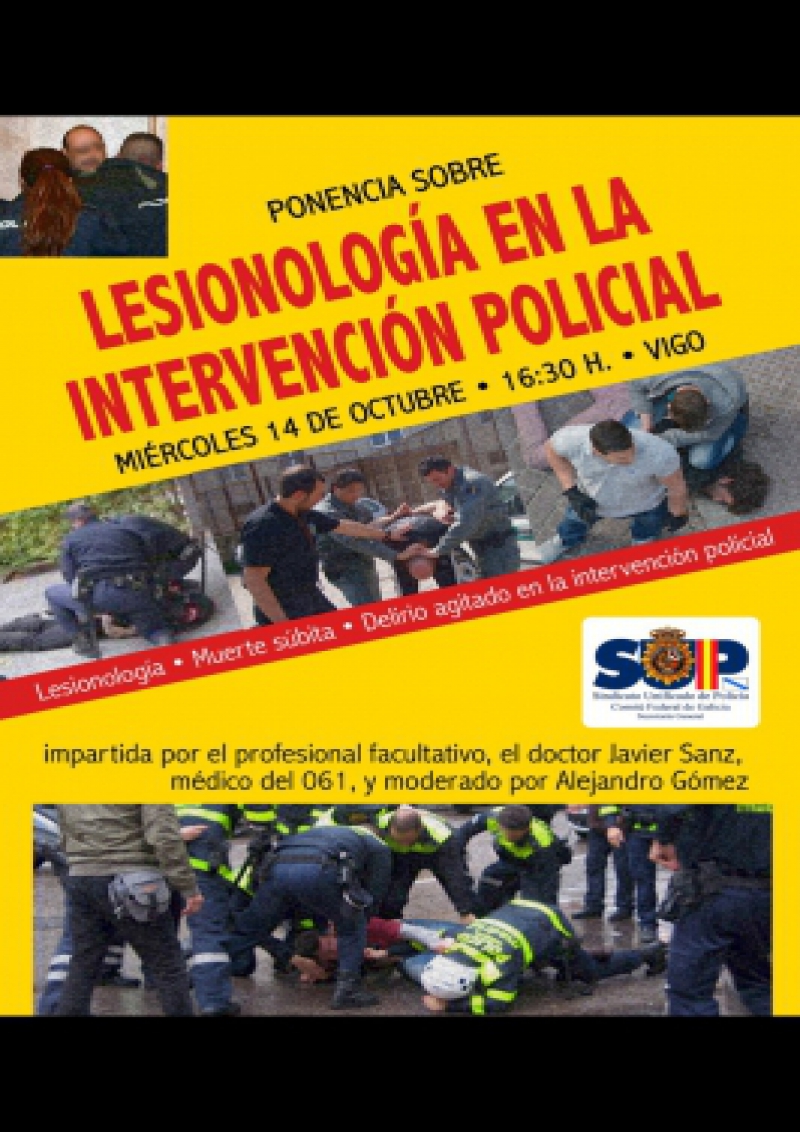 PONENCIA SOBRE LESIONOLOGÍA EN LA INTERVENCION POLICIAL