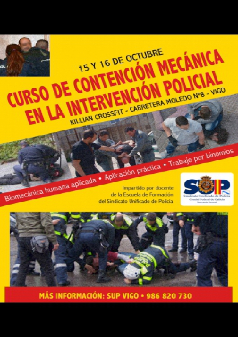 CURSO DE CONTENCIÓN MECÁNICA EN LA INTERVENCIÓN POLICIAL