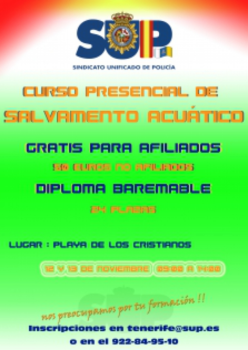 Salvamento acuático, sur de tenerife