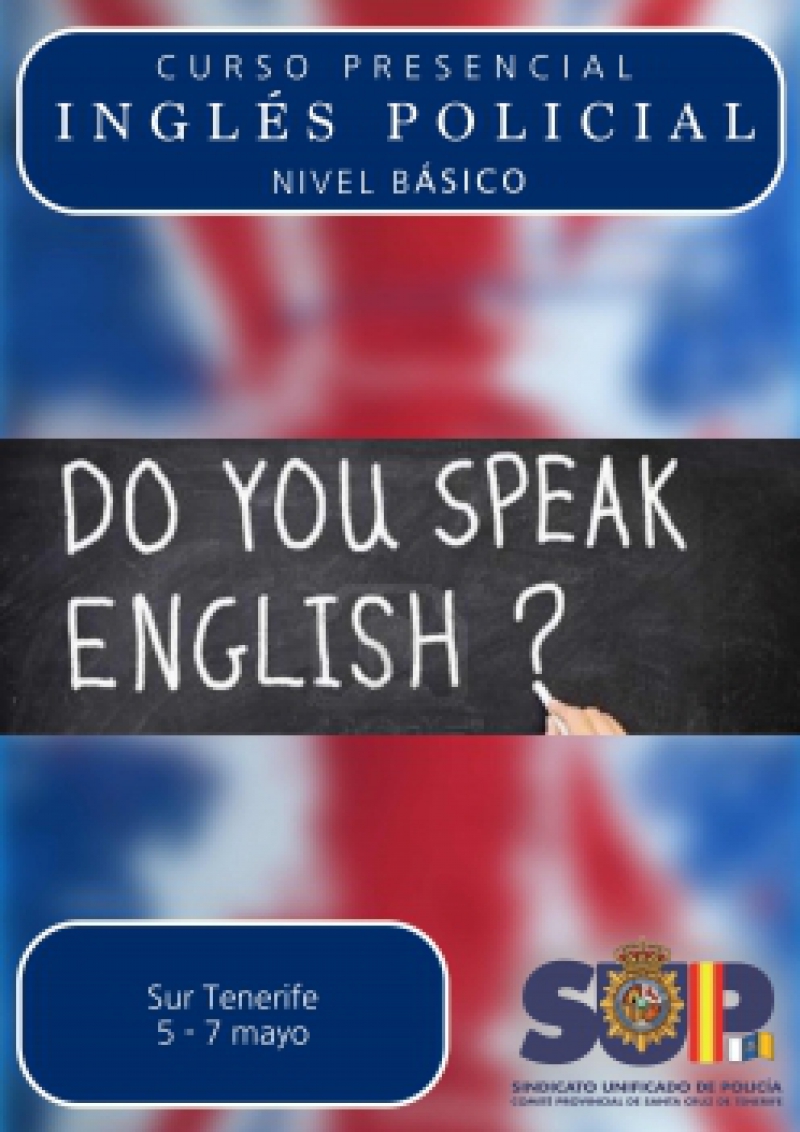 Inglés policial básico, sur de tenerife.