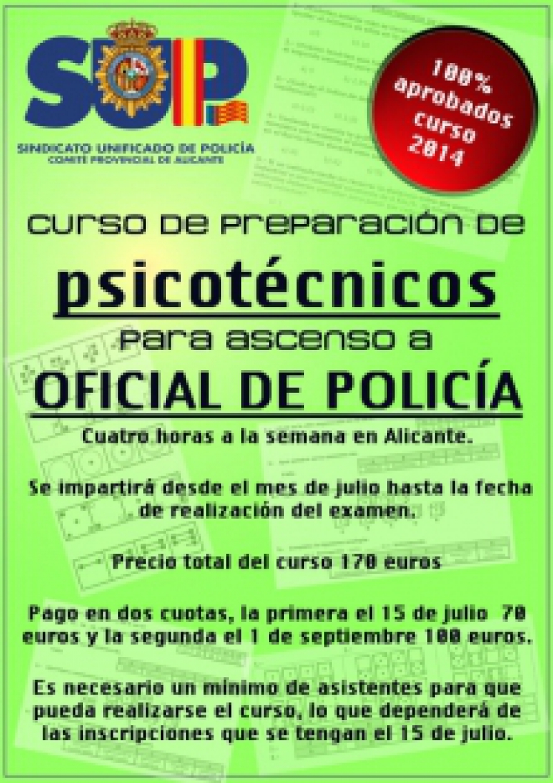 PSICOTÉCNICOS PARA PROMOCIÓN INTERNA