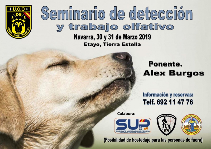 SEMINARIO DE DETECCIÓN Y TRABAJO OLFATIVO