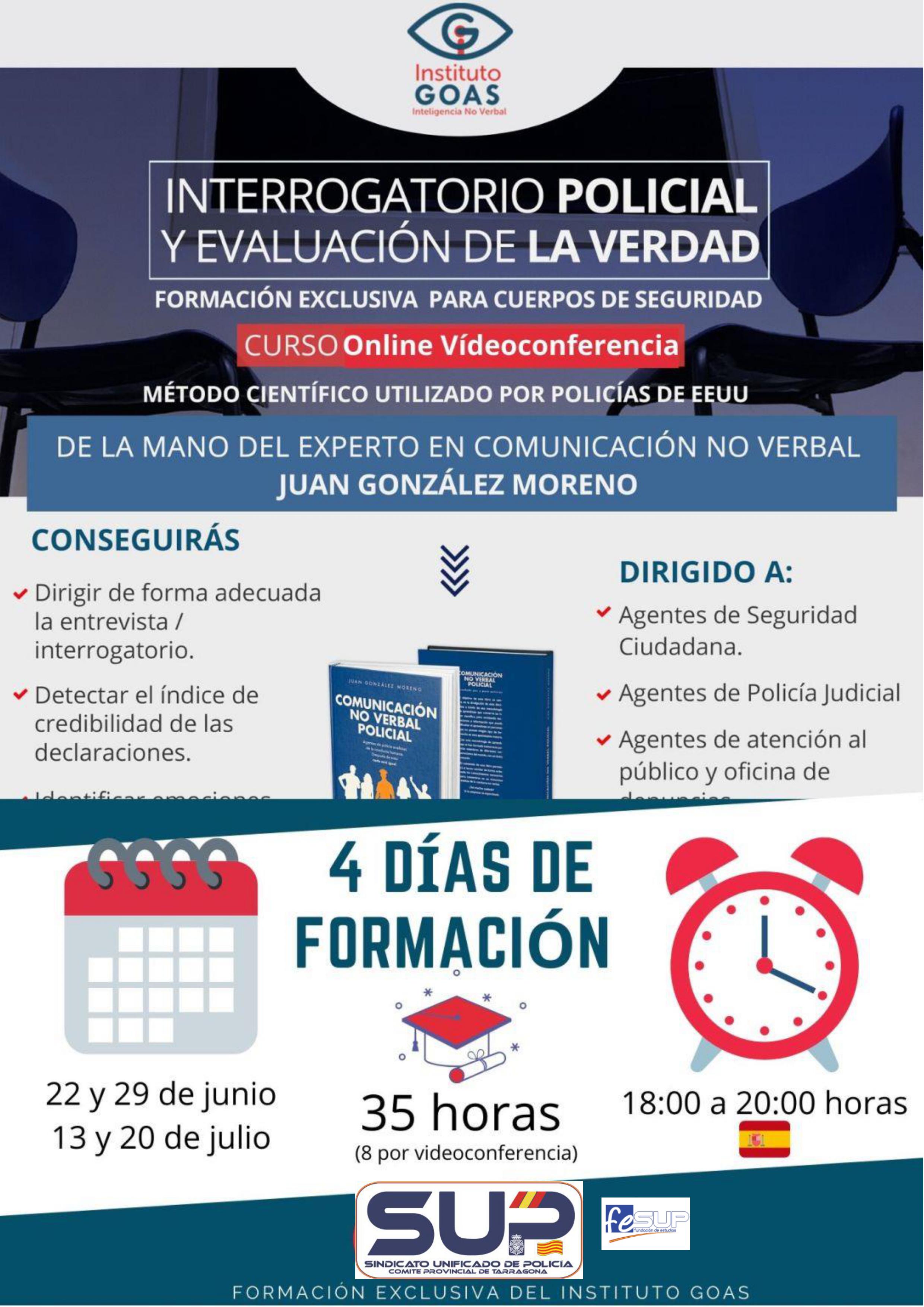 INTERROGATORIO POLICIAL Y EVALUACIÓN DE LA VERDAD ON LINE