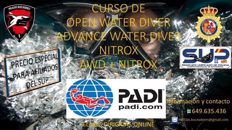 CURSOS SUBMARINISMO 2020