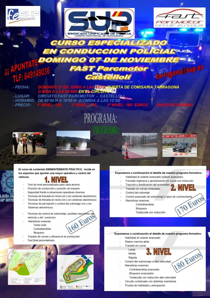 "XVI CURSO CONDUCCION POLICIAL"