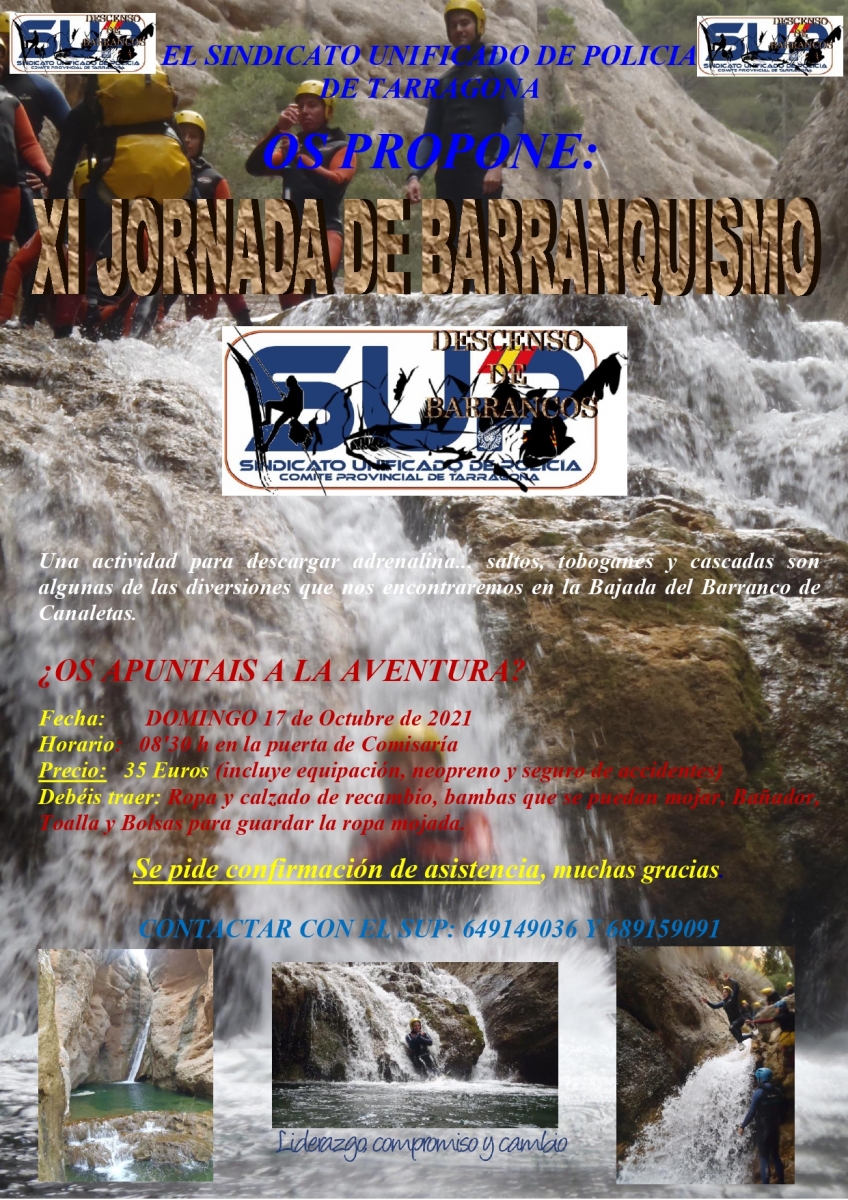 "XI JORNADA DE BARRANCOS"