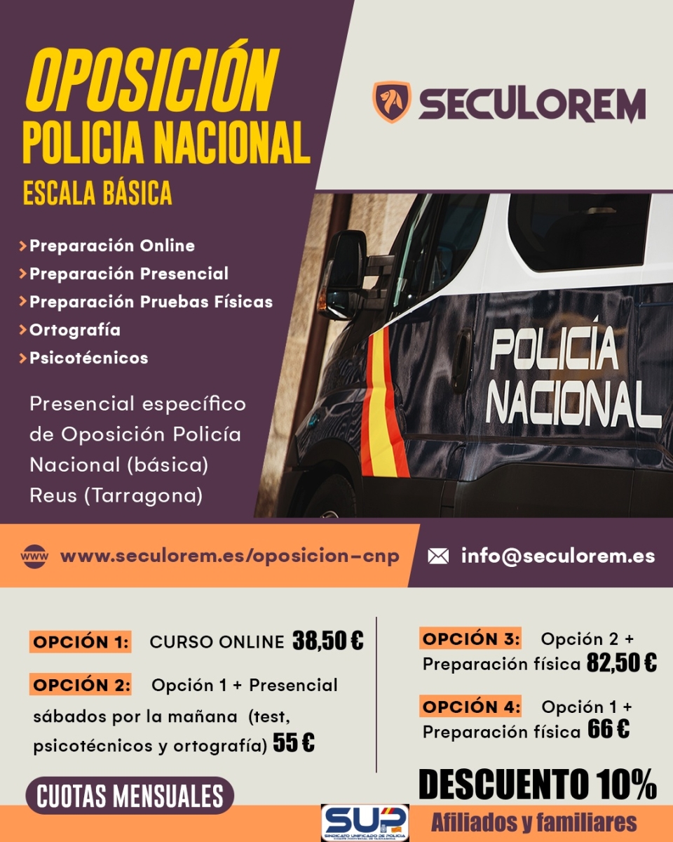 PREPARACION PARA OPOSICION A LA POLICIA NACIONAL