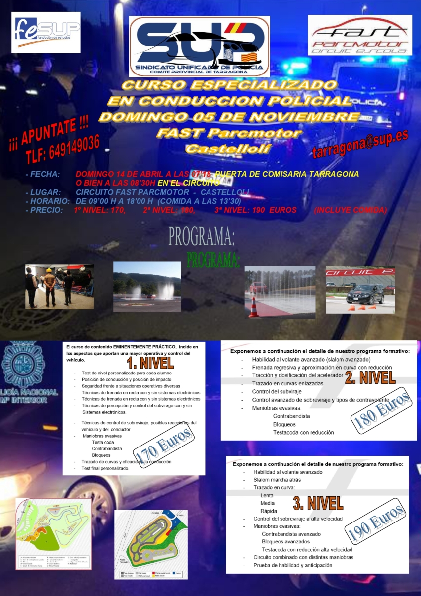 CURSO DE CONDUCCION POLICIAL