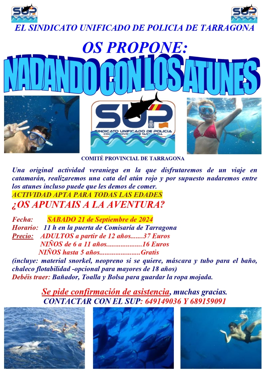 JORNADA NADANDO CON LOS ATUNES